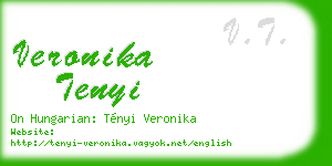 veronika tenyi business card
